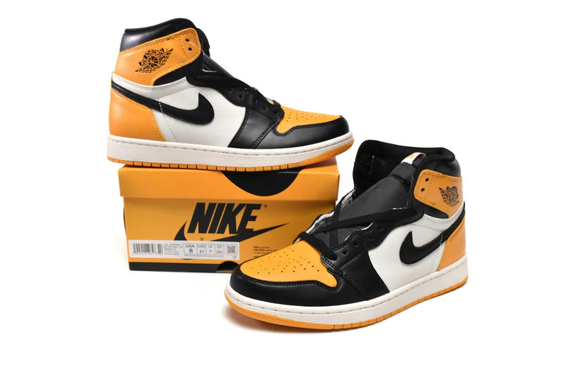 Nike  Air Jordan 1 Retro High OG Yellow Toe Taxi