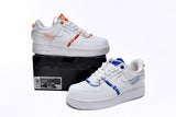 Nike Air Force 1 Low White and Safety Orange
