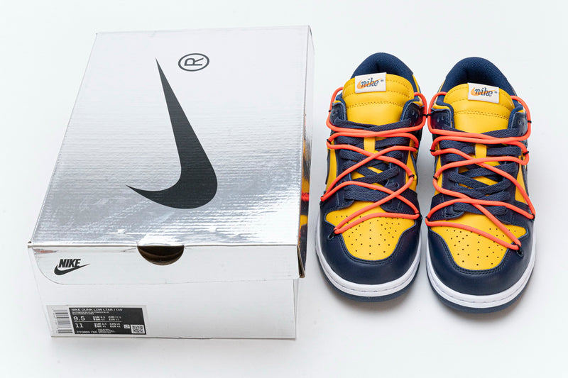 Nike Dunk Low Off-White University Gold Midnight Navy