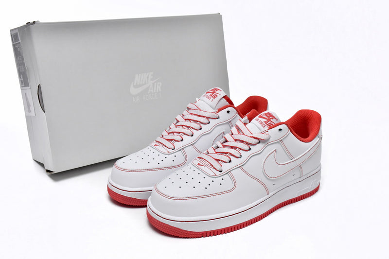 Nike Air Force 1 Low Contrast Stitch White University Red