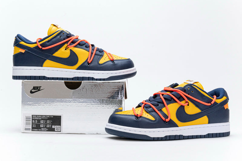 Nike Dunk Low Off-White University Gold Midnight Navy