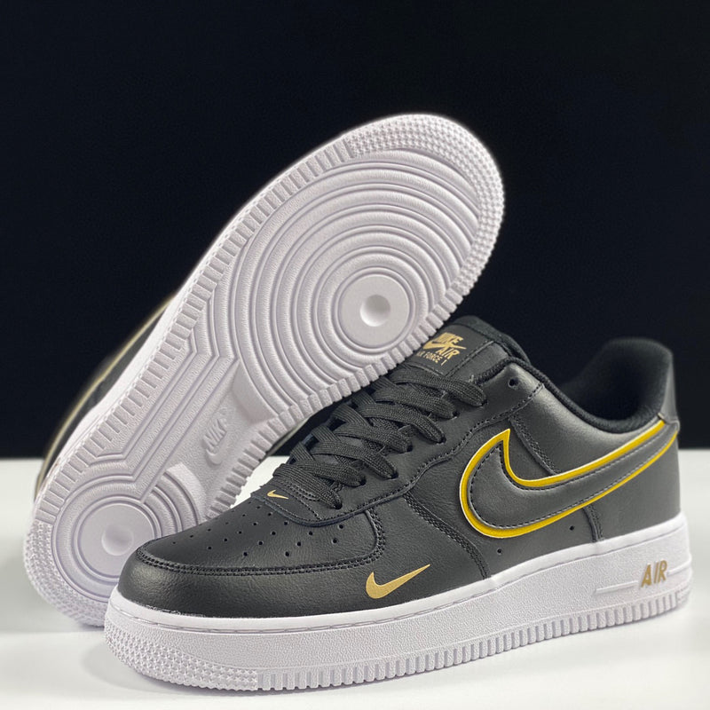 Nike Air Force 1 Low '07 Black Metalic Gold