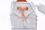 Nike Air Force 1 Low White and Safety Orange