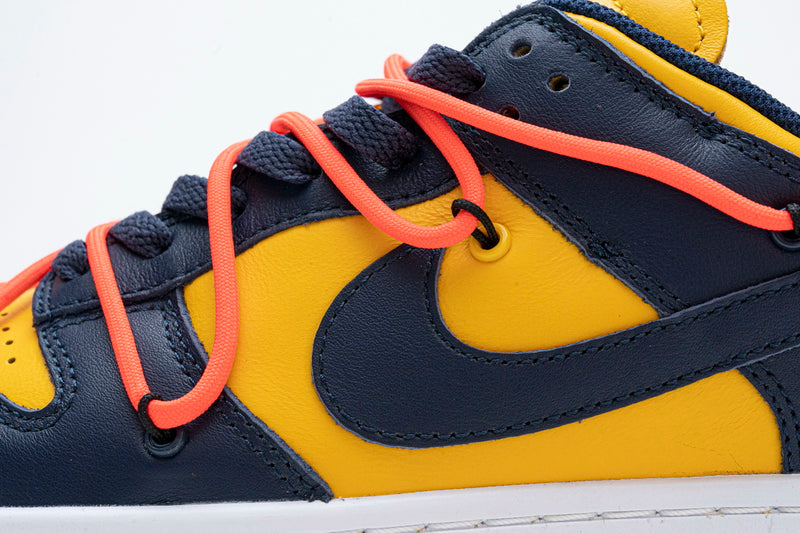 Nike Dunk Low Off-White University Gold Midnight Navy